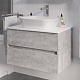 Grossman Мебель для ванной Эдванс 80 GR-3020 подвесная цемент светлый – картинка-16